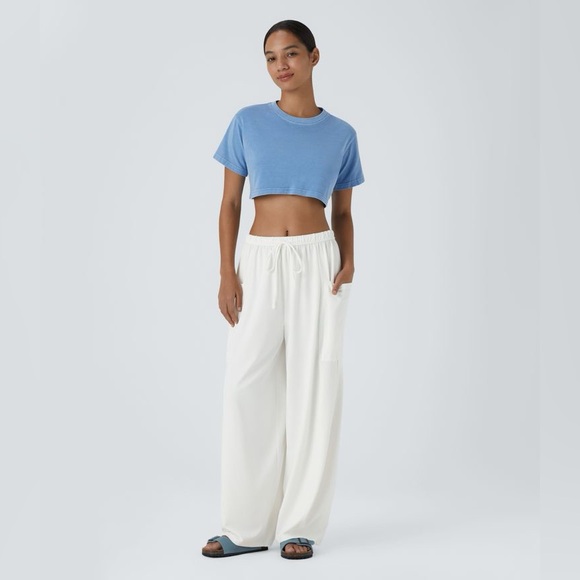 NWT HALARA Palazzo Flowy Wide Leg Casual Pants - Picture 2 of 10